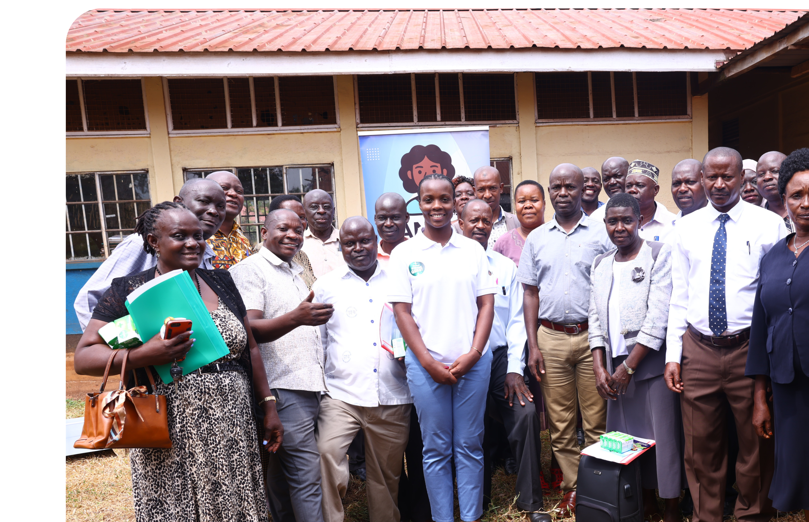 School staff and Hygiene Quest team